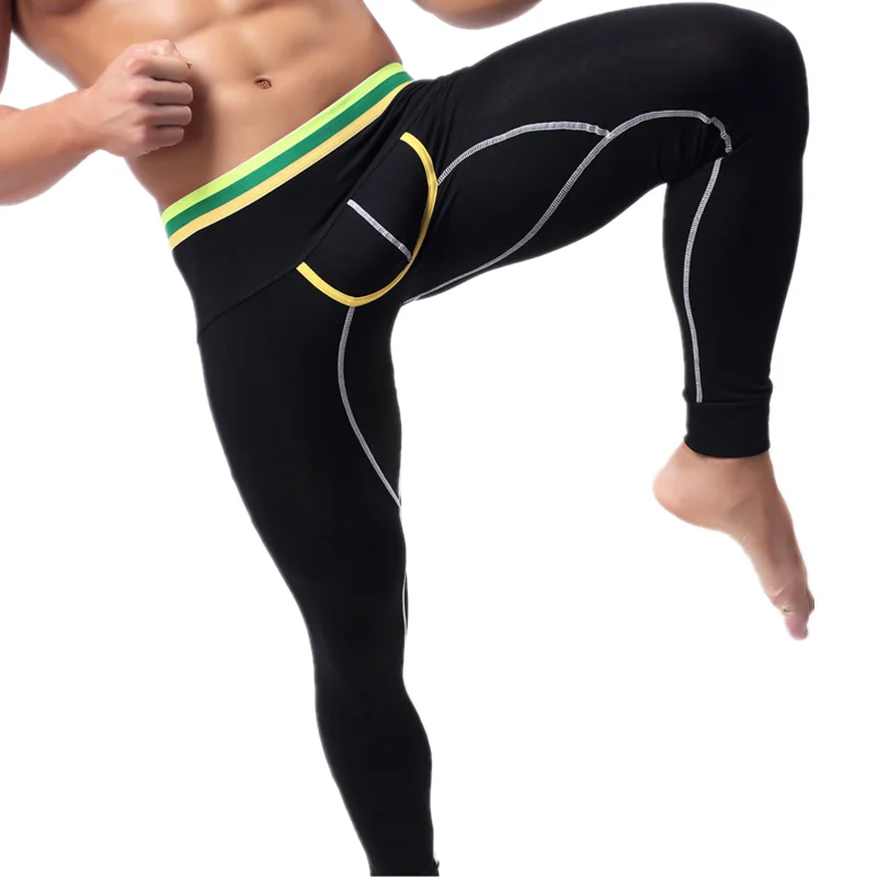 ܿ  Men     ӿ Man Slim Mid-waist   ӿ pantalon termico S-L